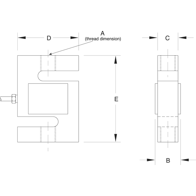 Rice Lake RL20000SS Stainless Steel, S-Beam Load Cell