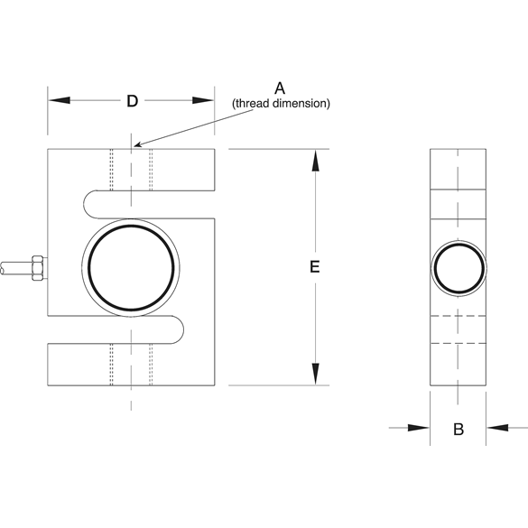 Rice Lake RL20001HE Stainless Steel, S-Beam Load Cell