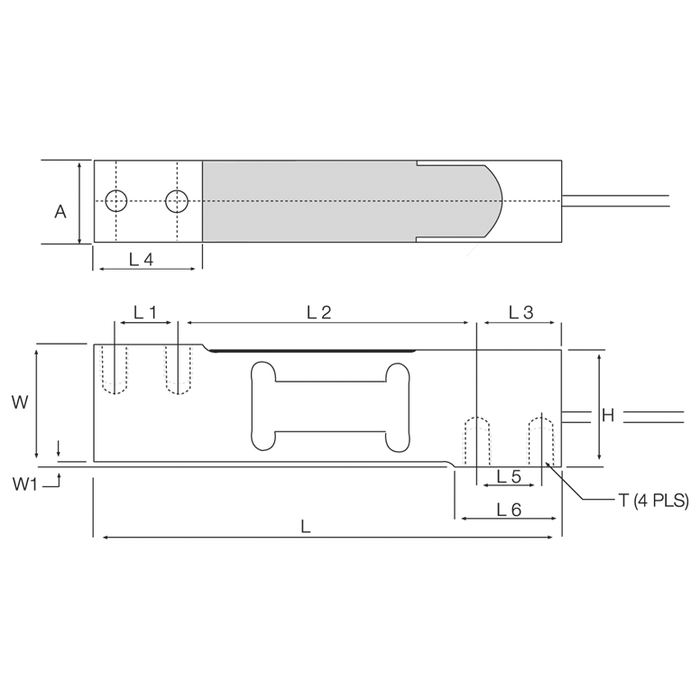 VPG Tedea-Huntleigh 1042 Aluminum, Single-Point Load Cell