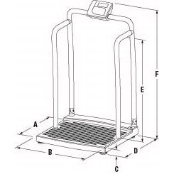 250-10-2 Bariatric Handrail Scale