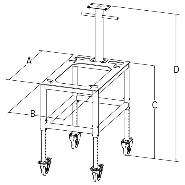 BenchMark® MSC-10 Mobile Scale Cart