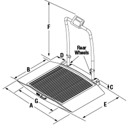 Rice Lake VS-35 Dual-ramp with Handrail Companion Animal Scale