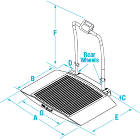 350-10-3 Dual-ramp Wheelchair Scale