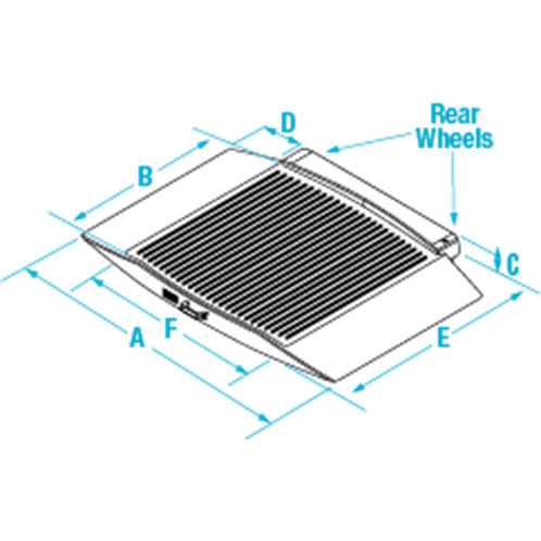 350-10-8 Dual-ramp Wheelchair Platform Scale