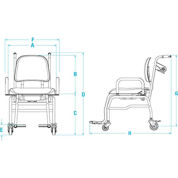 560-10-1 Digital Chair Scale