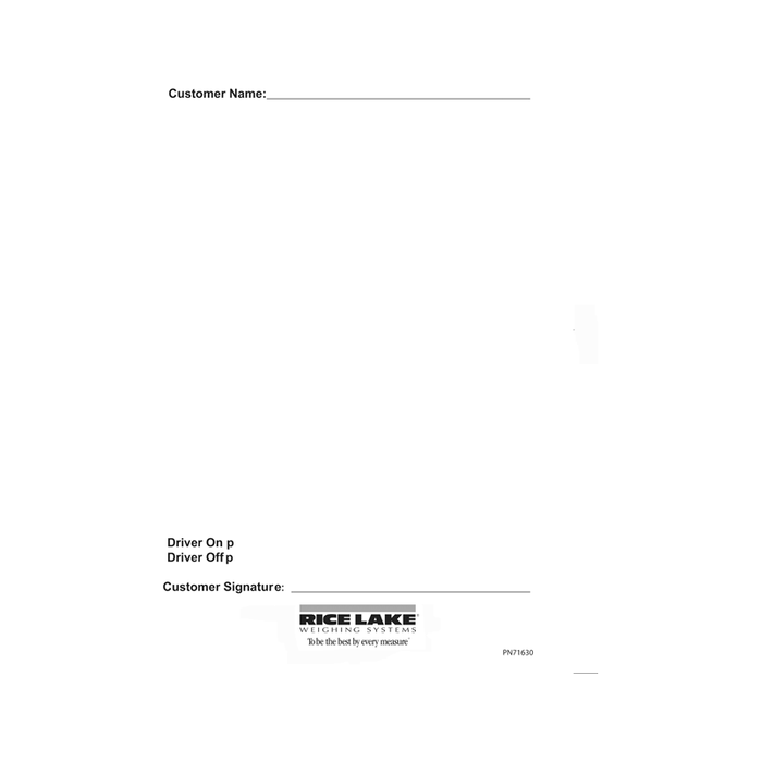 Electronic Scale Tickets | Rice Lake