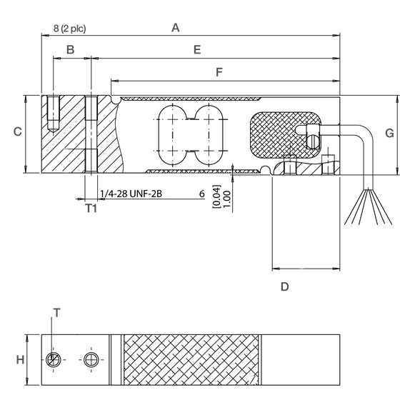 VPG Tedea-Huntleigh 1142 Stainless Steel Single-Point Load Cell