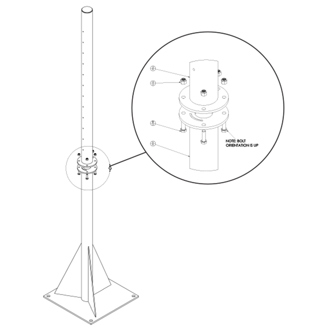 Kiosk Safety Swing-away Arm
