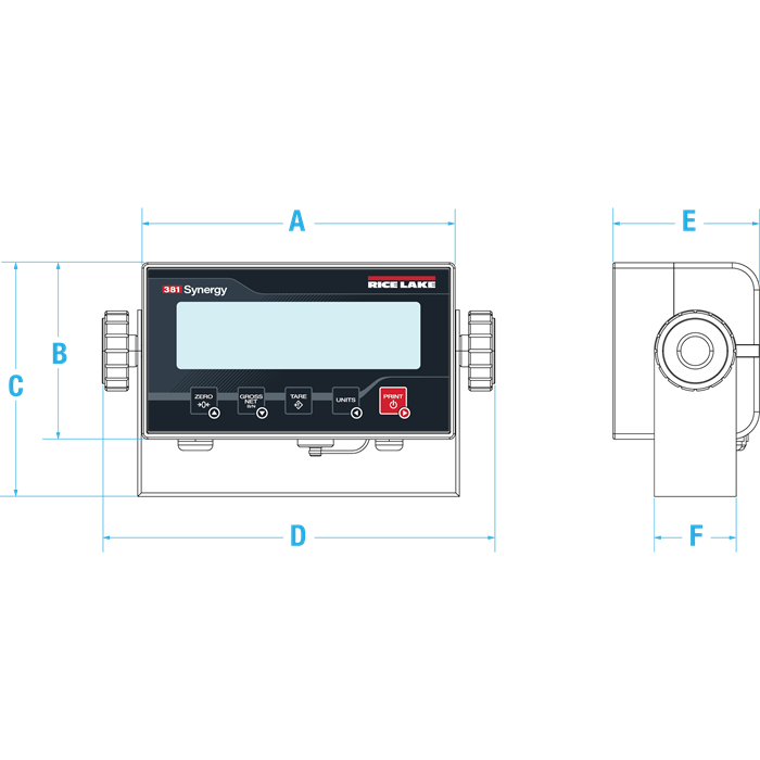 381 Synergy Series Digital Weight Indicator