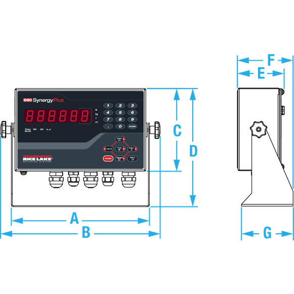 680 Synergy Series Digital Weight Indicator