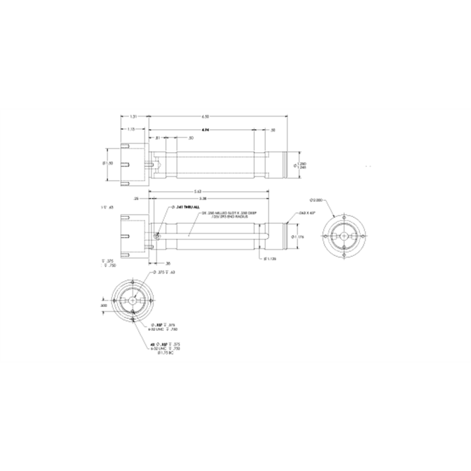 Load Pin - 1.25 Inch 30K Stainless Steel, Environmentally Sealed