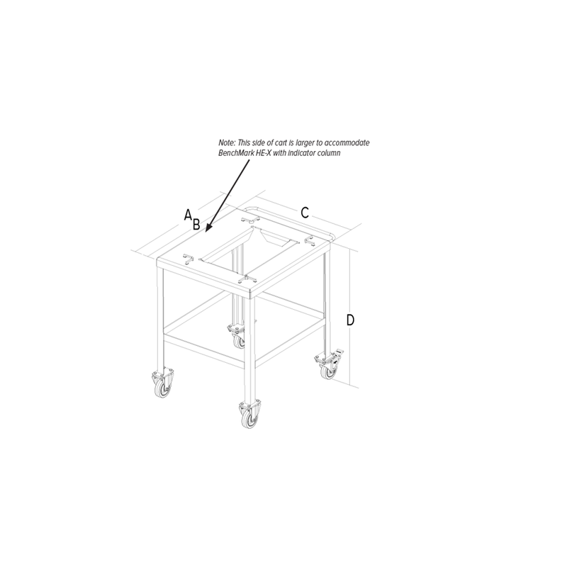 BenchMark® MSC-40 Mobile Scale Cart