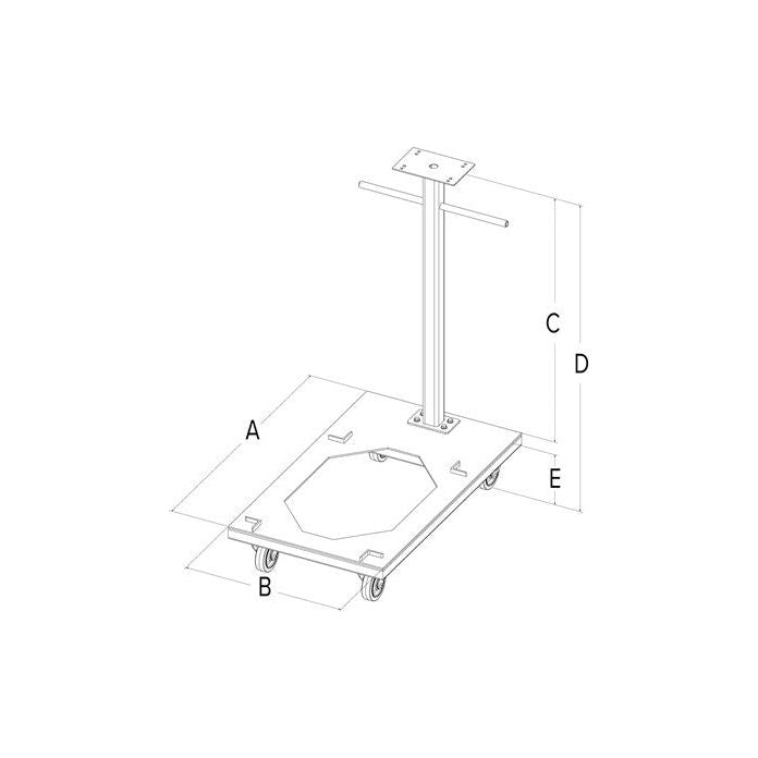 BenchMark® MSC-30 Mobile Scale Cart
