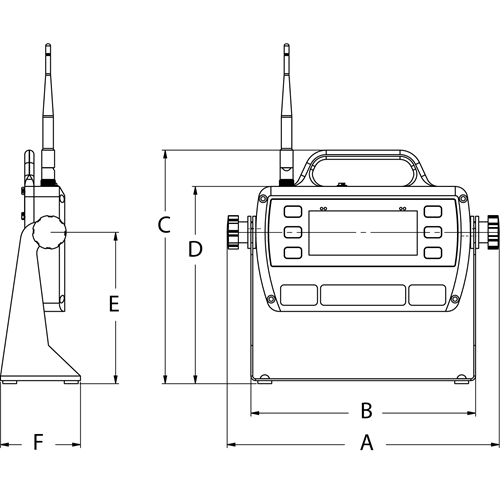 MSI-8000HD Digital Weight Indicator/Remote Display
