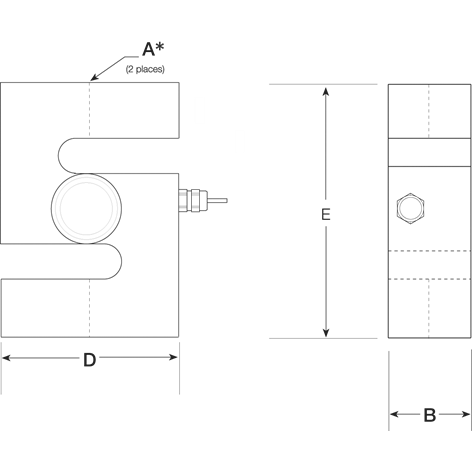 VPG® Tedea-Huntleigh® 620 Stainless Steel, S-beam Load Cell