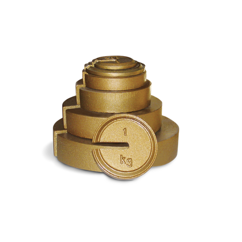 Cast Iron Calibration Weights - Slotted Interlocking and Hanger Weights