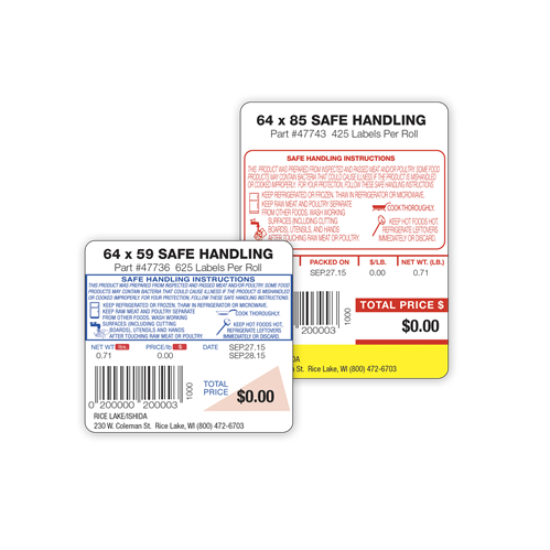 Safe Handling Instruction Label