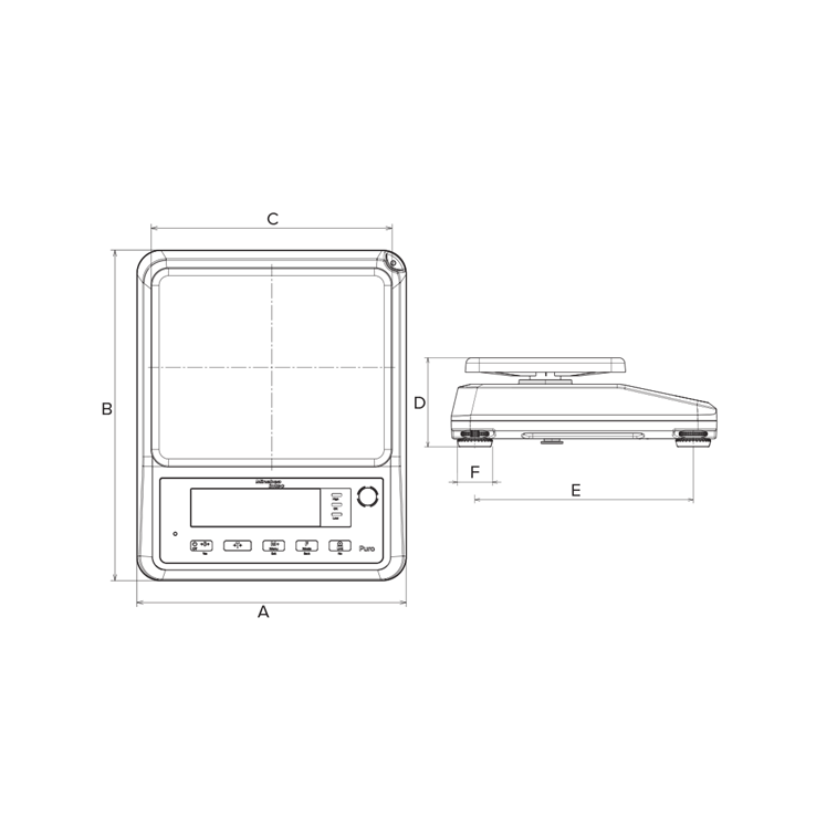 Minebea Intec PURO® SmallFlat Compact Single Display Scale