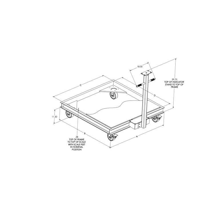 RoughDeck® HP Caster Portability Frame
