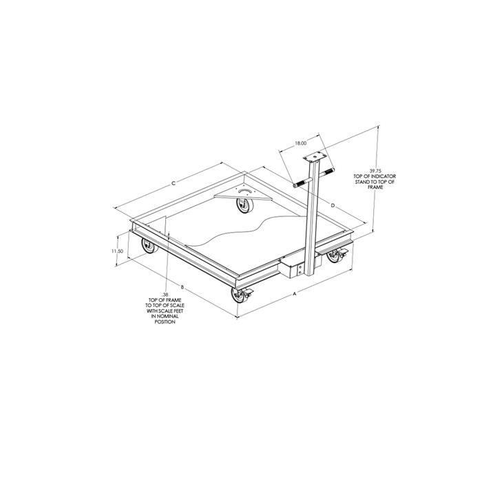RoughDeck® HP Caster Portability Frame
