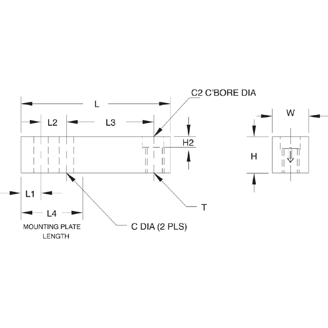 VPG® Revere 9523 Stainless Steel, Single-ended Beam Load Cell