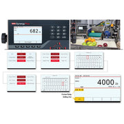 Rice Lake 682 Synergy Plus showing the user string display feature