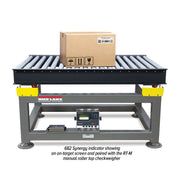 Rice Lake 682 Synergy RT-M roller-top checkweigher, front view