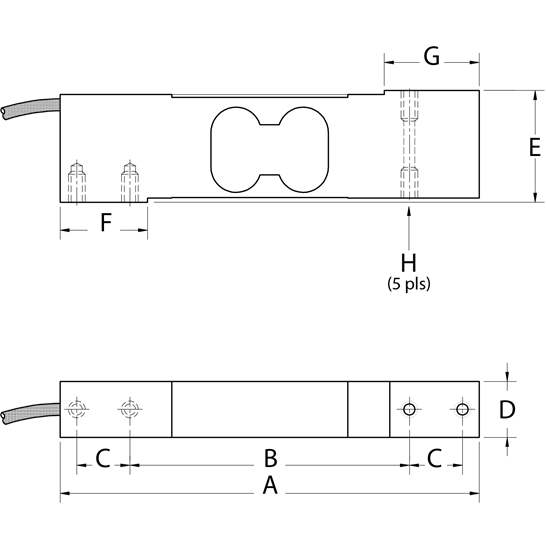 Rice Lake RL42018A Aluminum, Single Point Load Cell