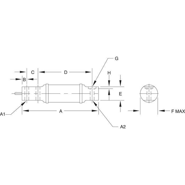 Rice Lake RL40BBS Alloy Steel, Single-Ended Beam Load Cell