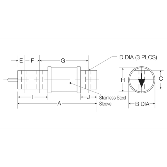 Rice Lake RL50219SS Stainless Steel, Single-Ended Beam Load Cell