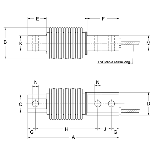 Rice Lake RL9018SS Stainless Steel, Single-Ended Beam Load Cell