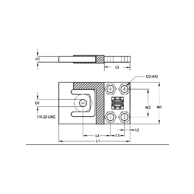 Rice Lake RLBLP Aluminum, Planar Beam Load Cell