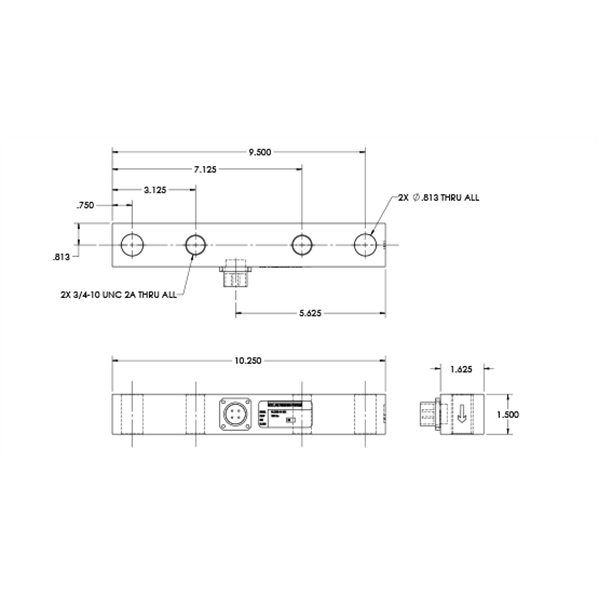 RLD-10K Alloy Steel, Environmentally Sealed Load Cell