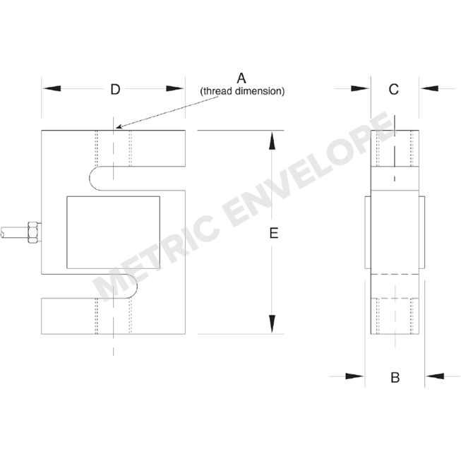 Rice Lake RLETS Alloy Steel, S-Beam Load Cell