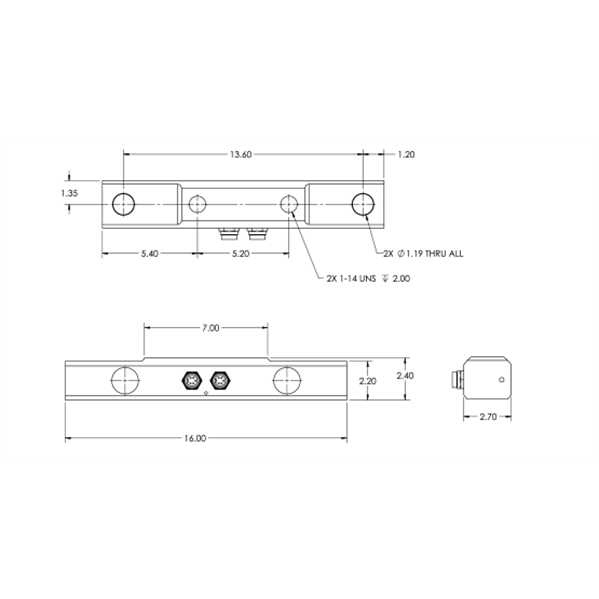 RLPLS-75K Alloy Steel, Hermetically Sealed Load Cell