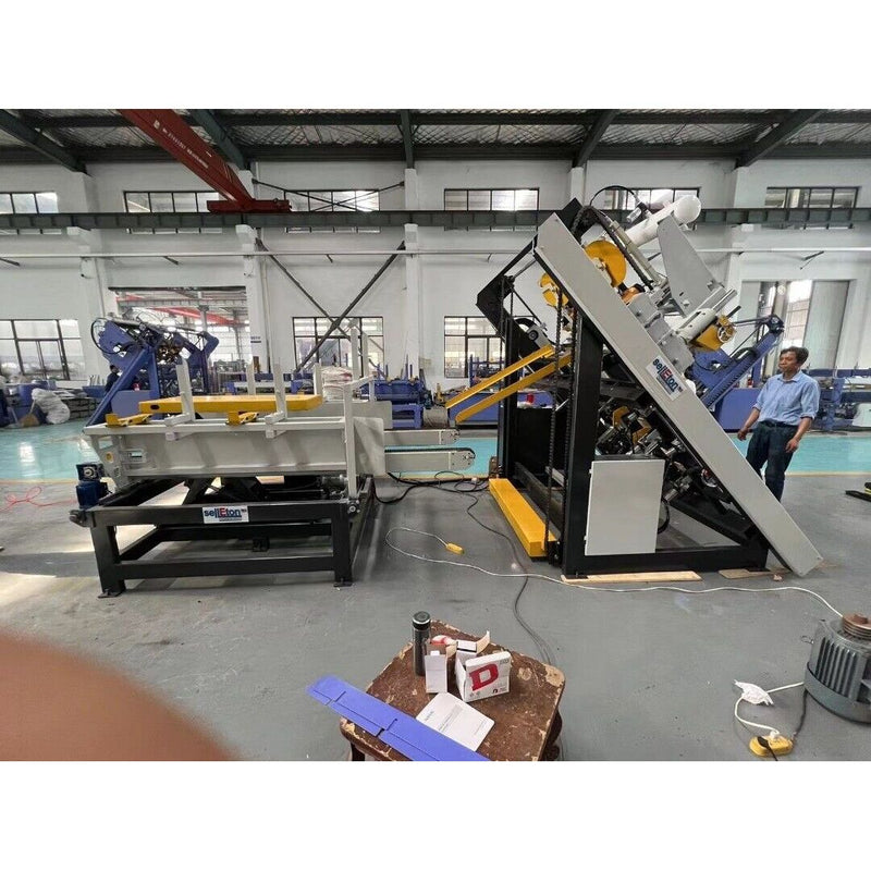 Selleton Auto Pallet Nailer + Notcher | 400 Pallets/Day | U.S. Standard Wood Pallet Machine