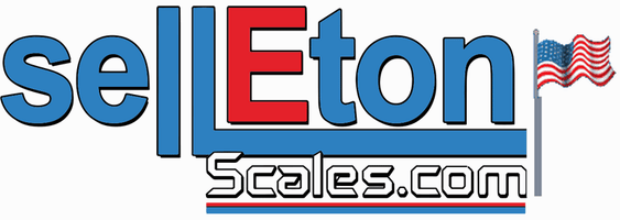 SellEton Scales logo with waving American flag