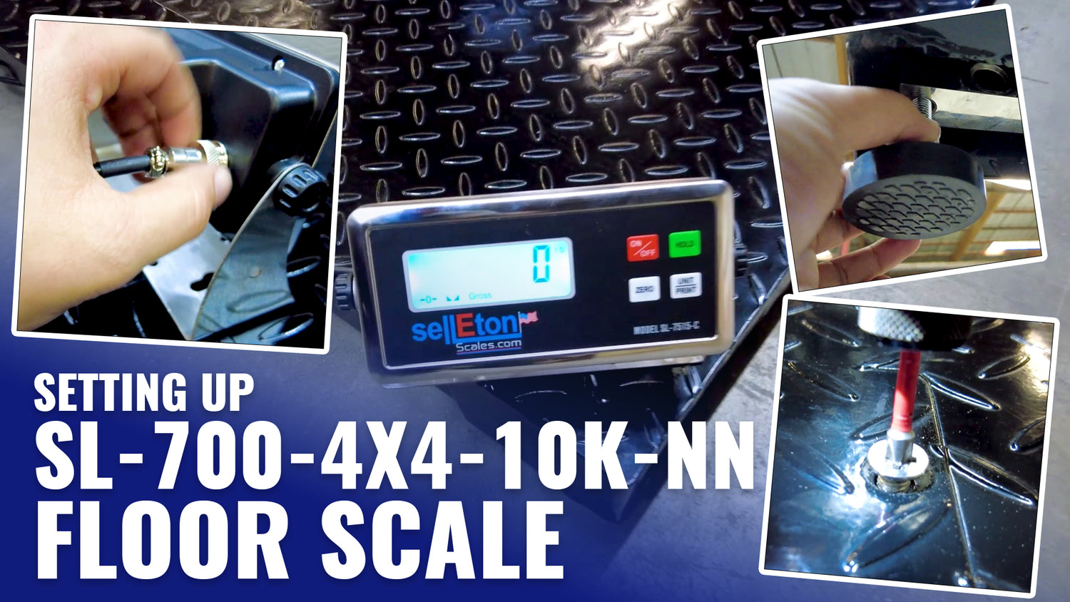 Upgrade Your Operations with SellEton SL-700-4x4-10k-NN Industrial Floor Scale!