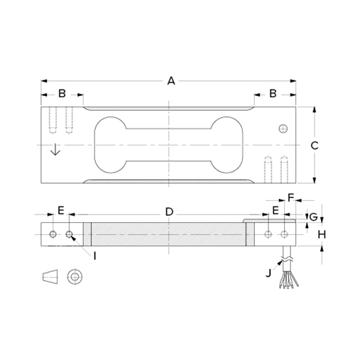 Flintec® PA3 Aluminum, Single Point Load Cell