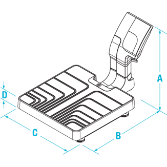 150-10-8 Digital Physician Scale Floor-Level