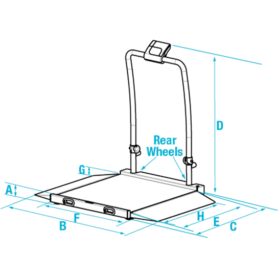 350-10-3M Digital Wheelchair Scale