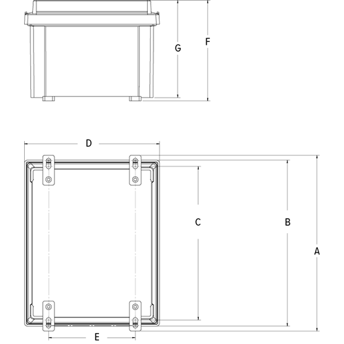 JB8SP TuffSeal® Signal Trim Junction Box | Rice Lake