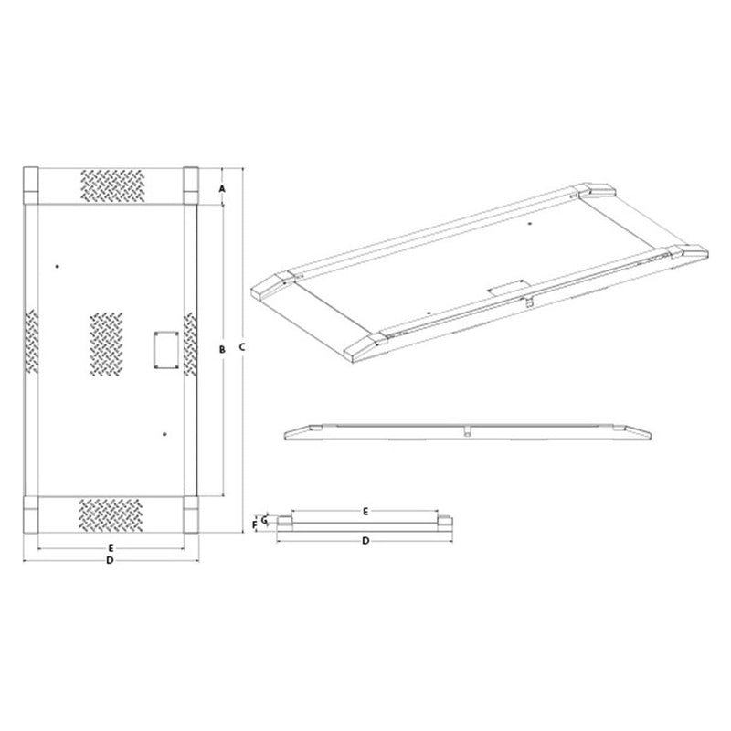 RoughDeck® LP Low Profile Floor Scale