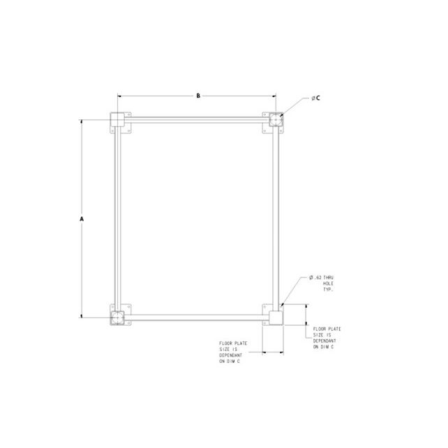 Floor Scale Pit Mounted Riser Stand