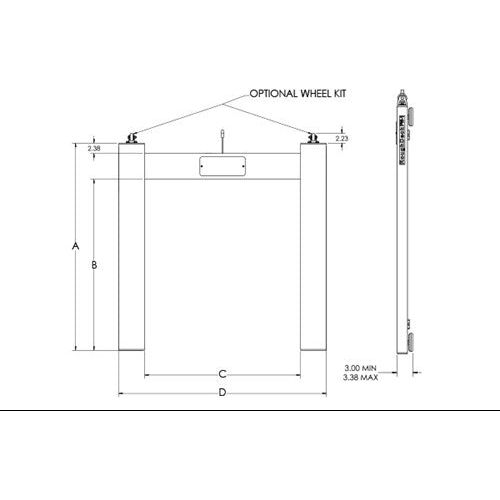 RoughDeck® PW-1 Stainless Steel Pallet Floor Scale