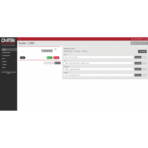 OnTrak® Enterprise Truck Scale Data Management Software | Rice Lake