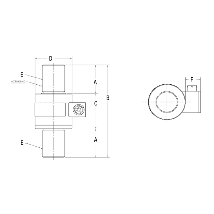 Interface® WMC Tension/Compression Rod End Load Cell