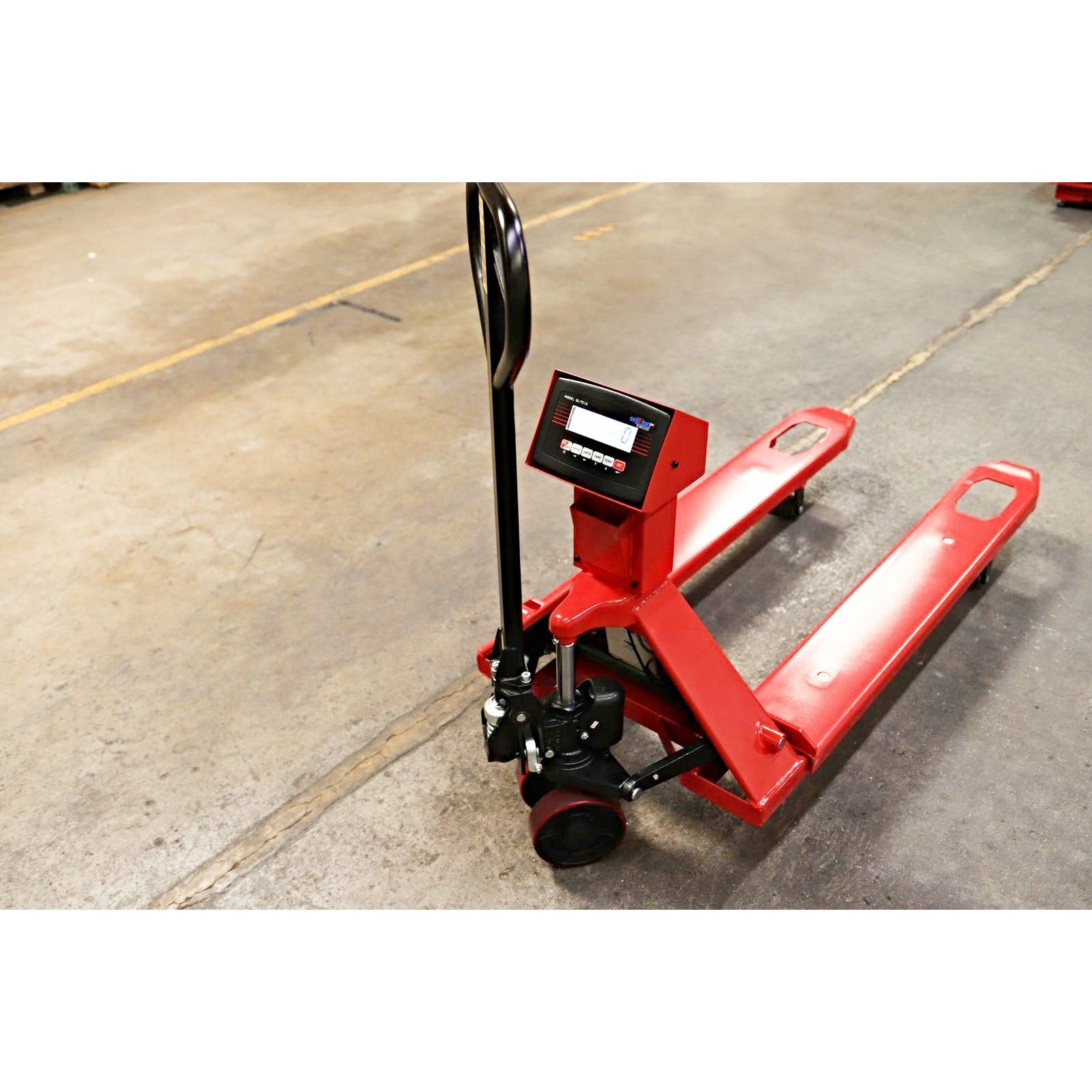 Low Profile Pallet Jack Scale Truck, 27 x 48, 5000 lb. Capacity