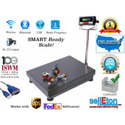 SellEton PS-B1000 22" x 32" Platform 1000lb/0.1lb Bench Shipping Scale with casters