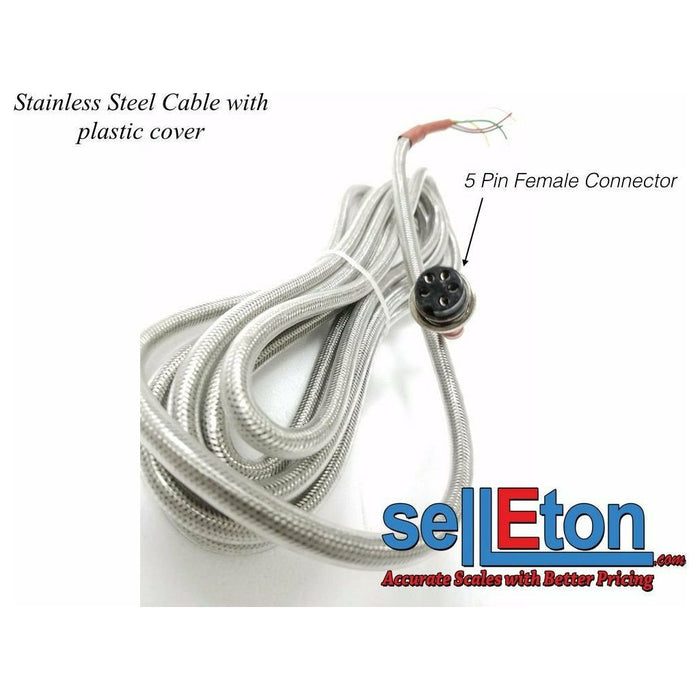 OP-410 Stainless Steel female connector cable Optima & other indicators Scale - SellEton Scales 
